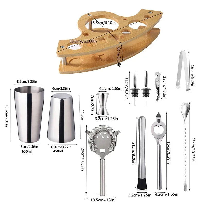 Stainless Steel Cocktail Shaker Set