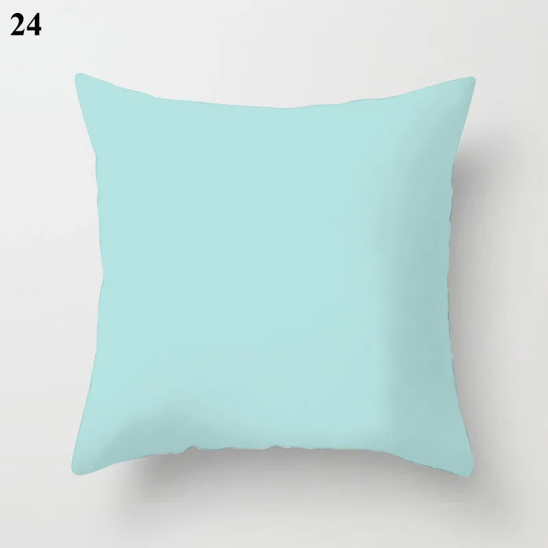 Designer Teal Green Pillow Sham with Chic Print Accent