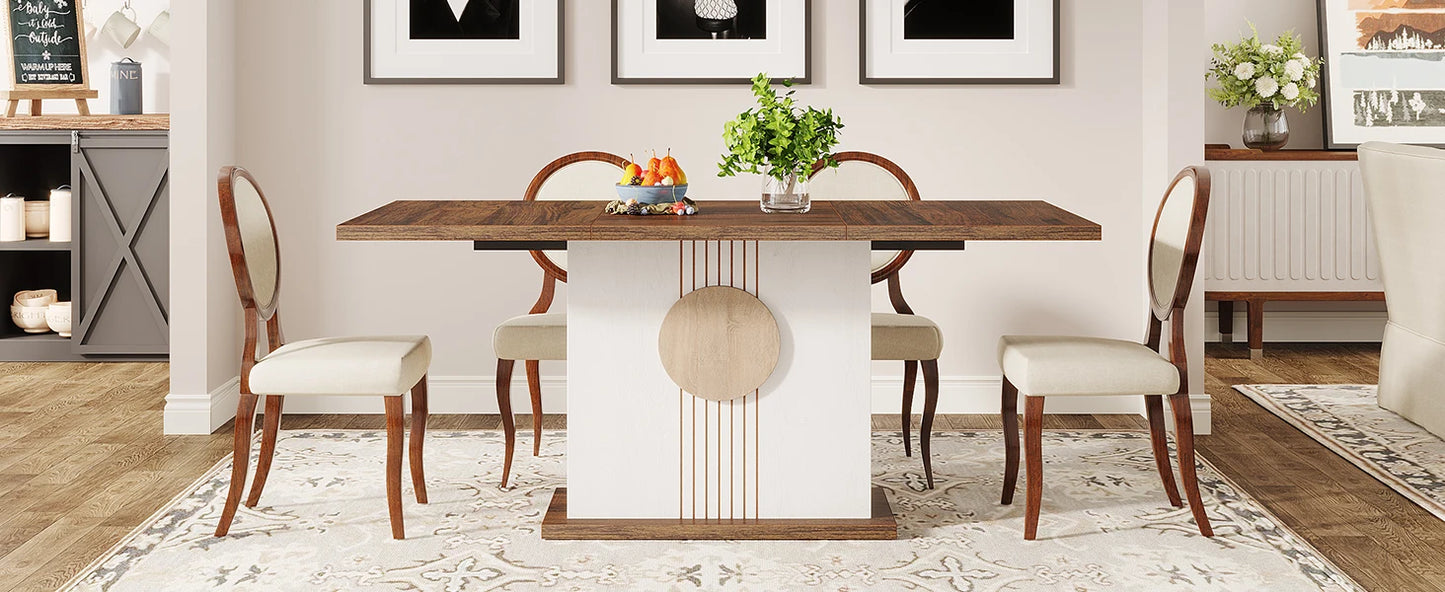 Rectangular Farmhouse Dining Table
