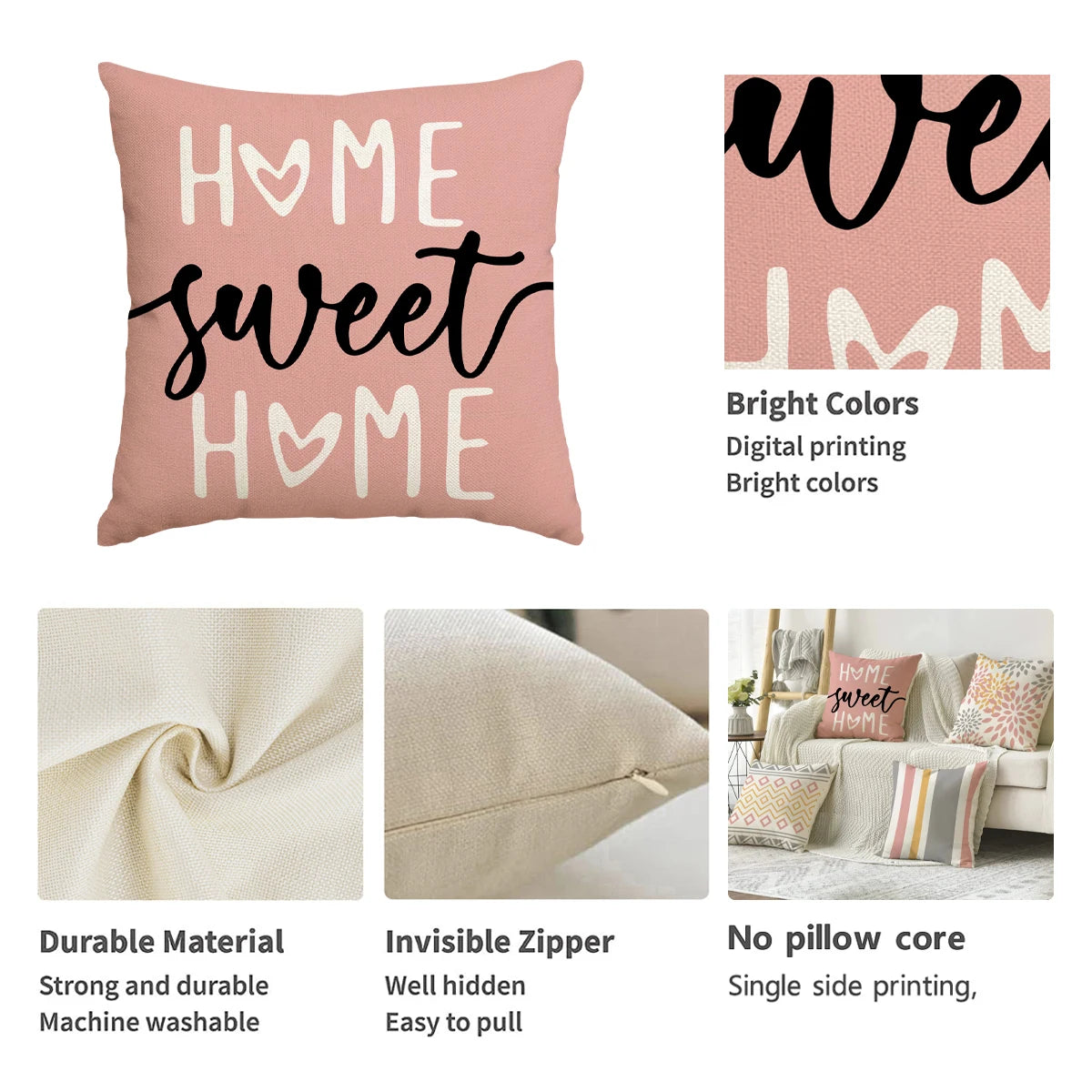 Decorative Farmhouse Pillow Covers for Charming Home Decor