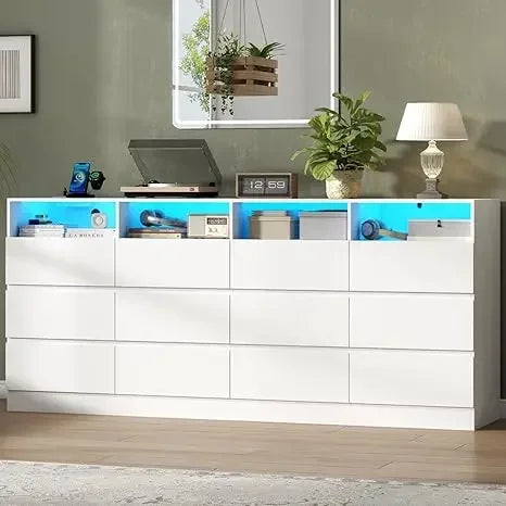 12 Drawer Dresser with LEDs