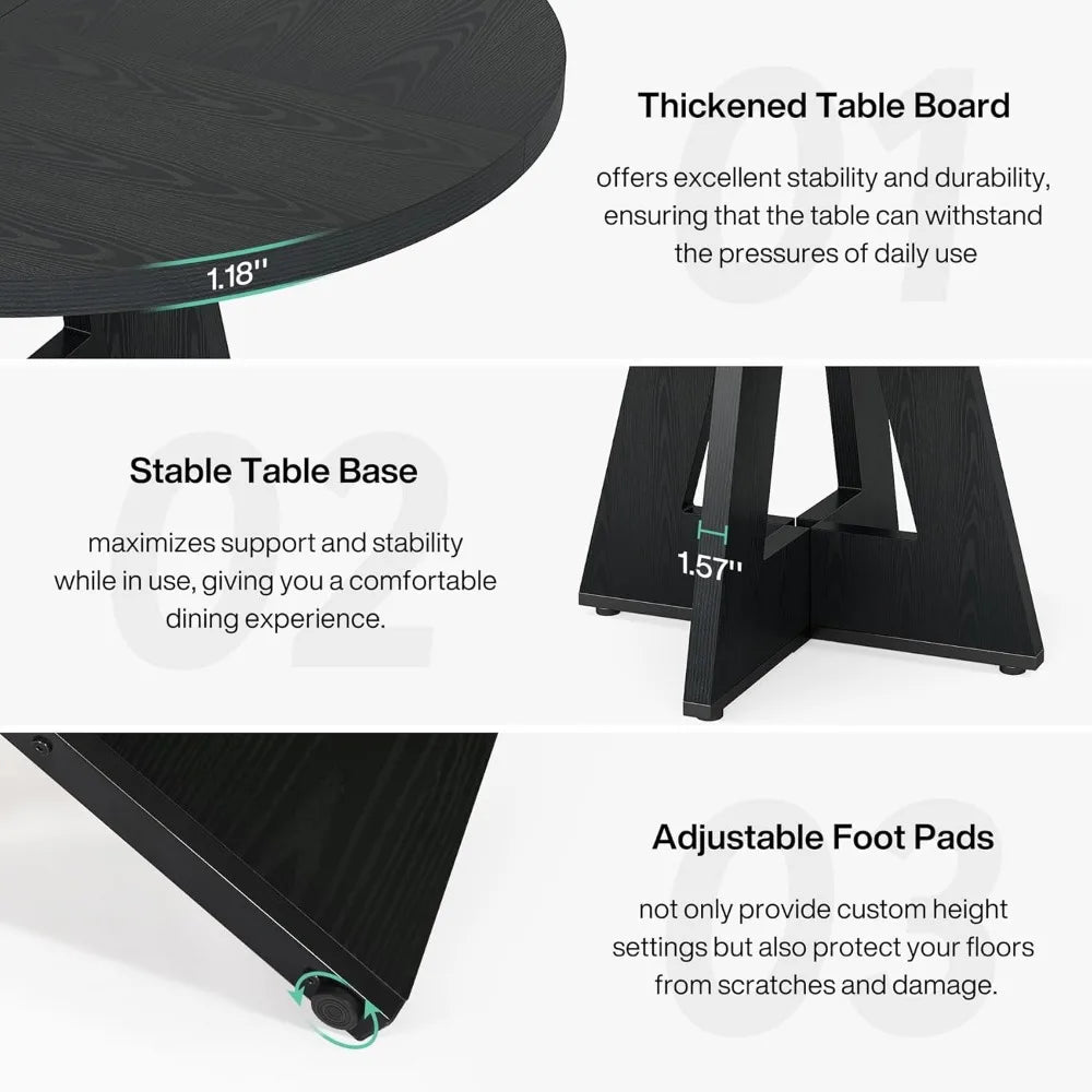 Round Dining Kitchen Table