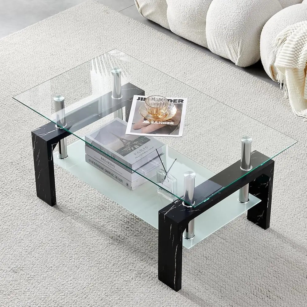 Modern Coffee Table with Stylish Wooden Legs for Contemporary Living Spaces - The Decor Authority