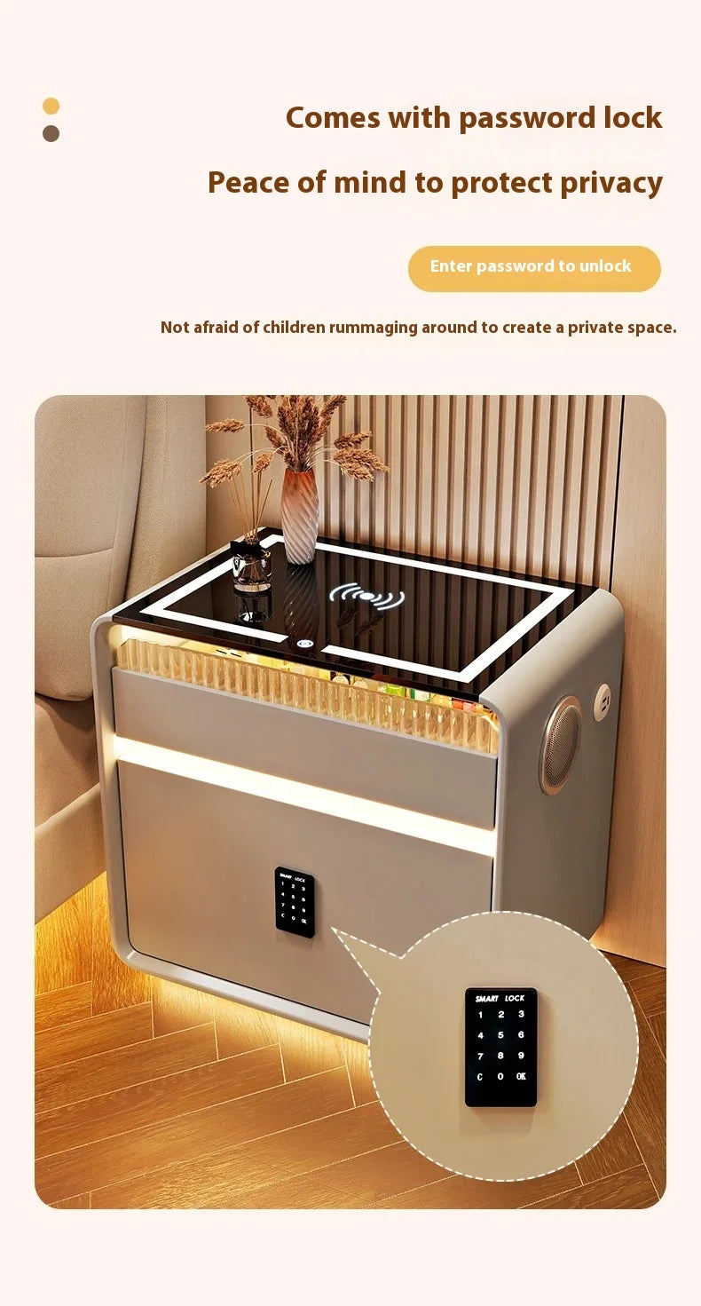 Bedside Table with Intelligent Sensor Light