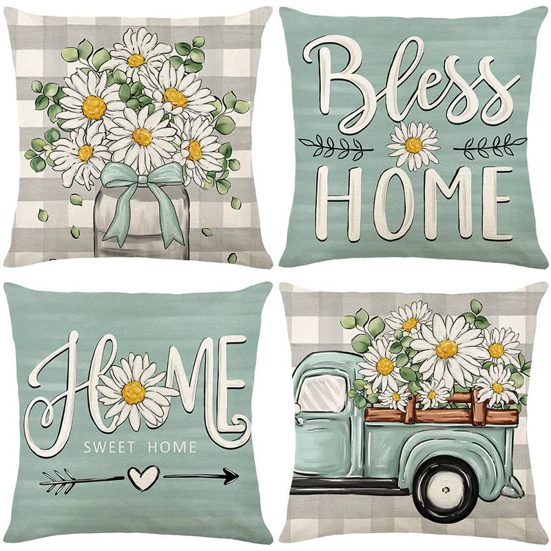 4pcs/set Accent Pillow Cases - The Decor Authority
