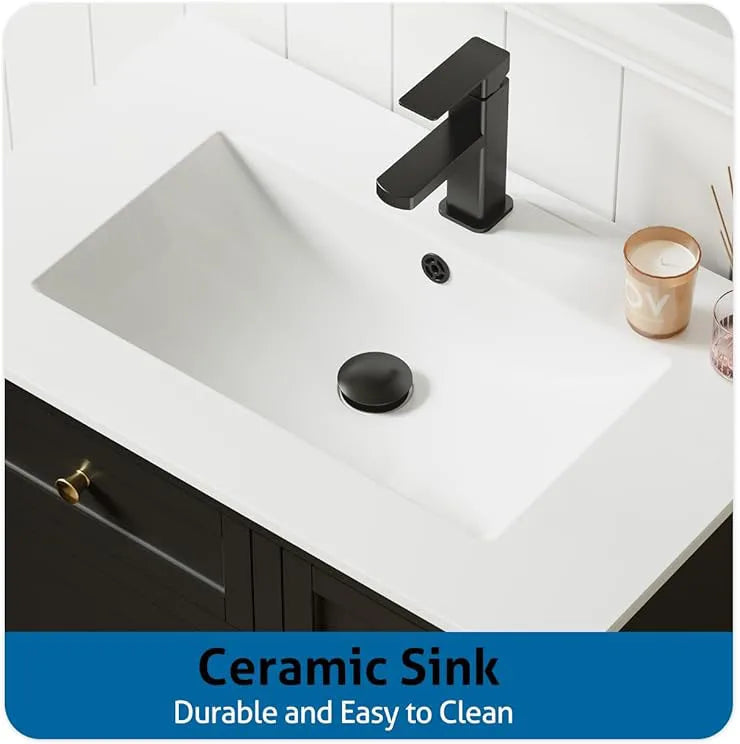 36" Modern Farmhouse Bathroom Vanitiy