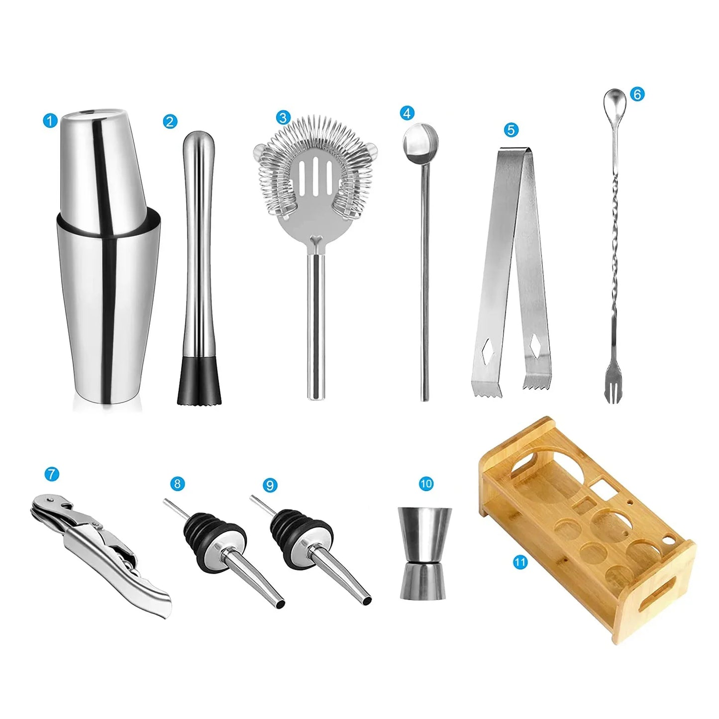 Stainless Steel Cocktail Shaker Set