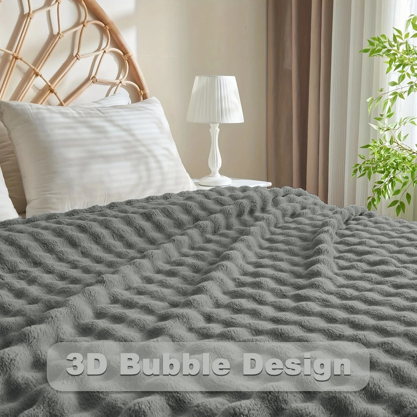 Faux Fur Fluff Blanket