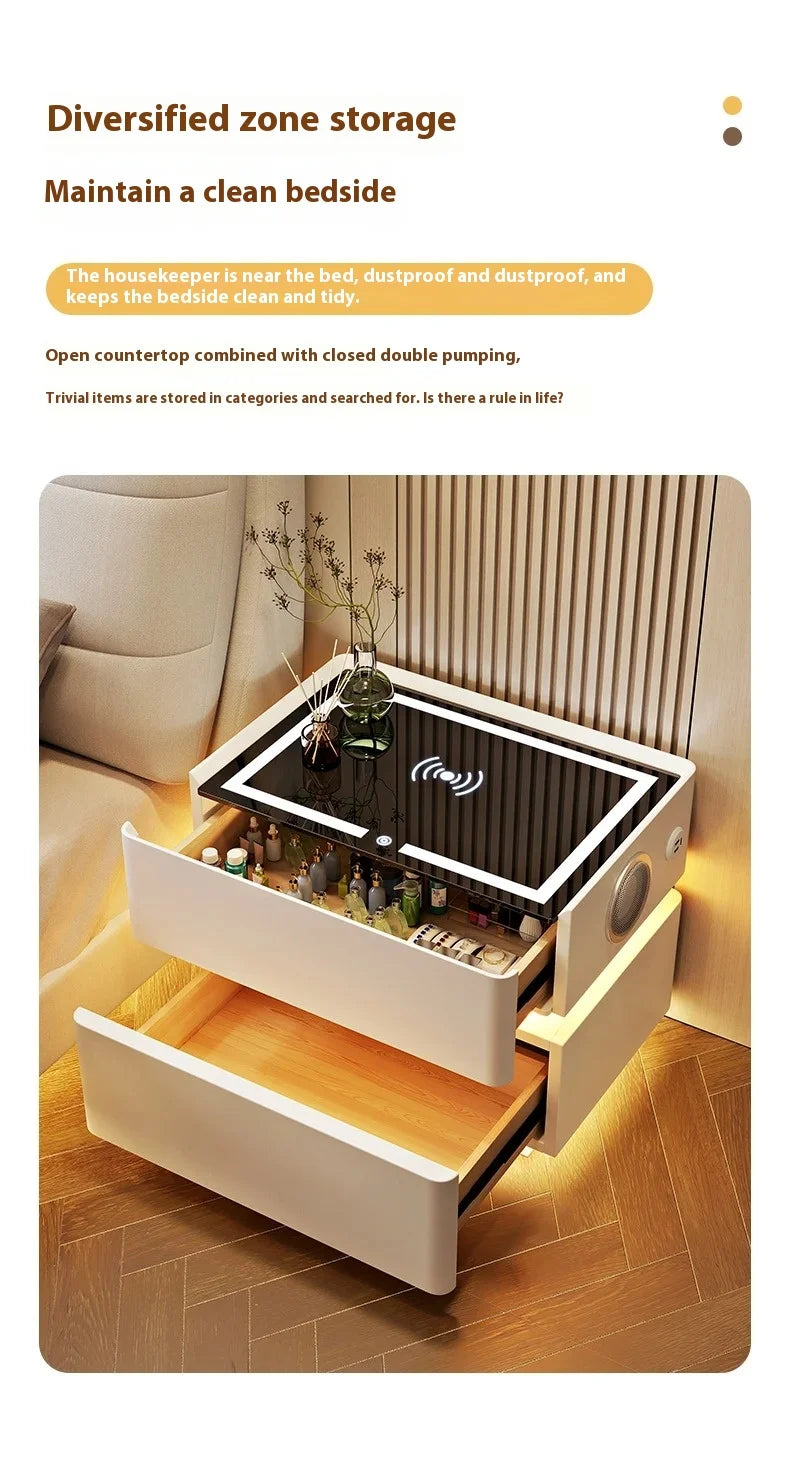 Bedside Table with Intelligent Sensor Light