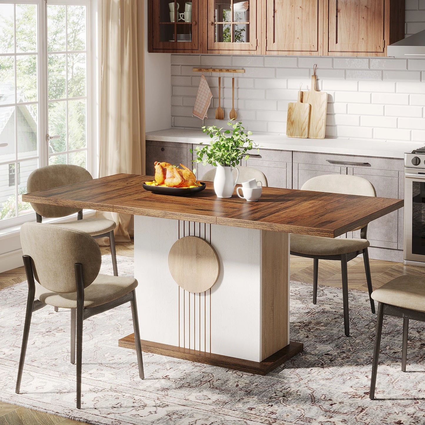Rectangular Farmhouse Dining Table