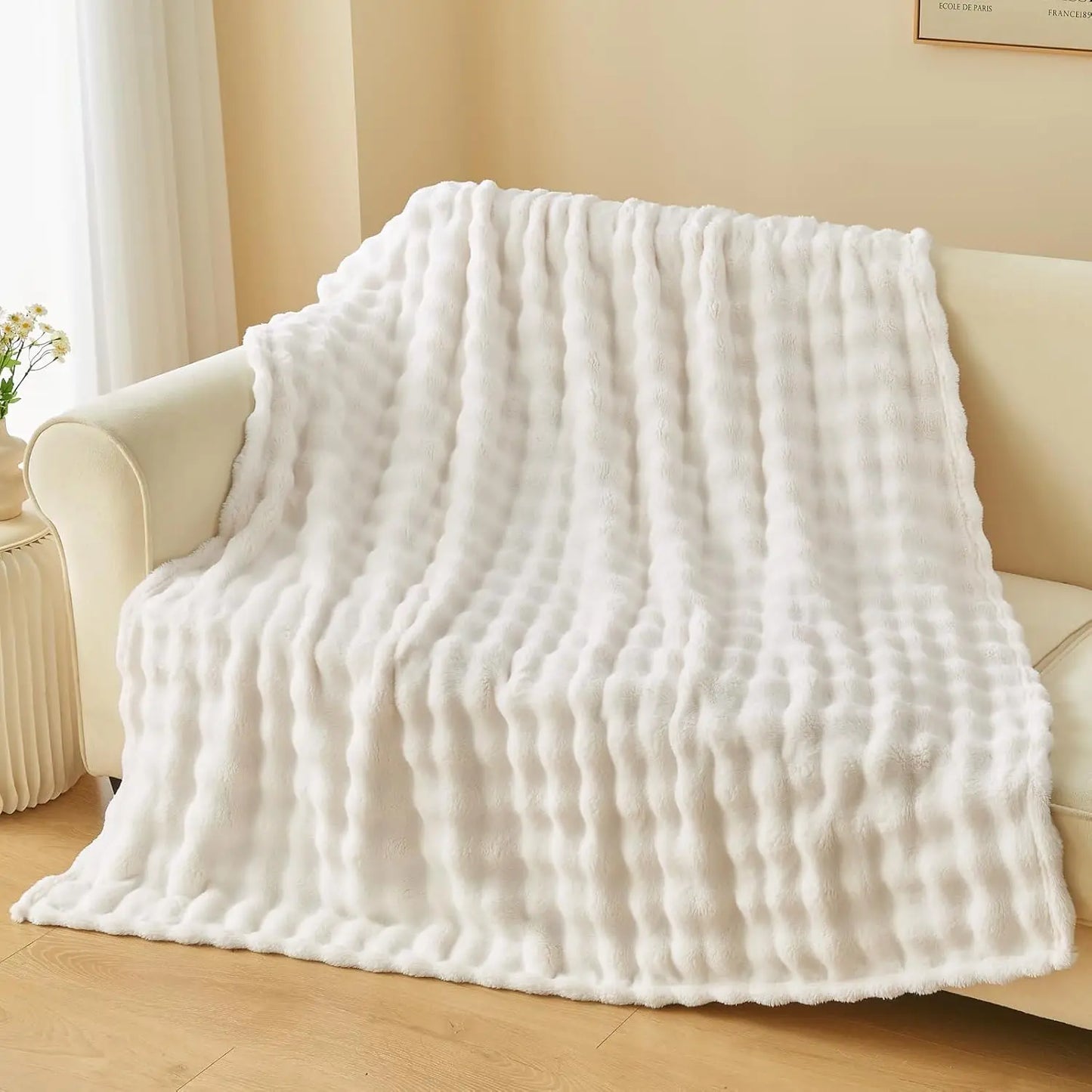 Faux Fur Fluff Blanket