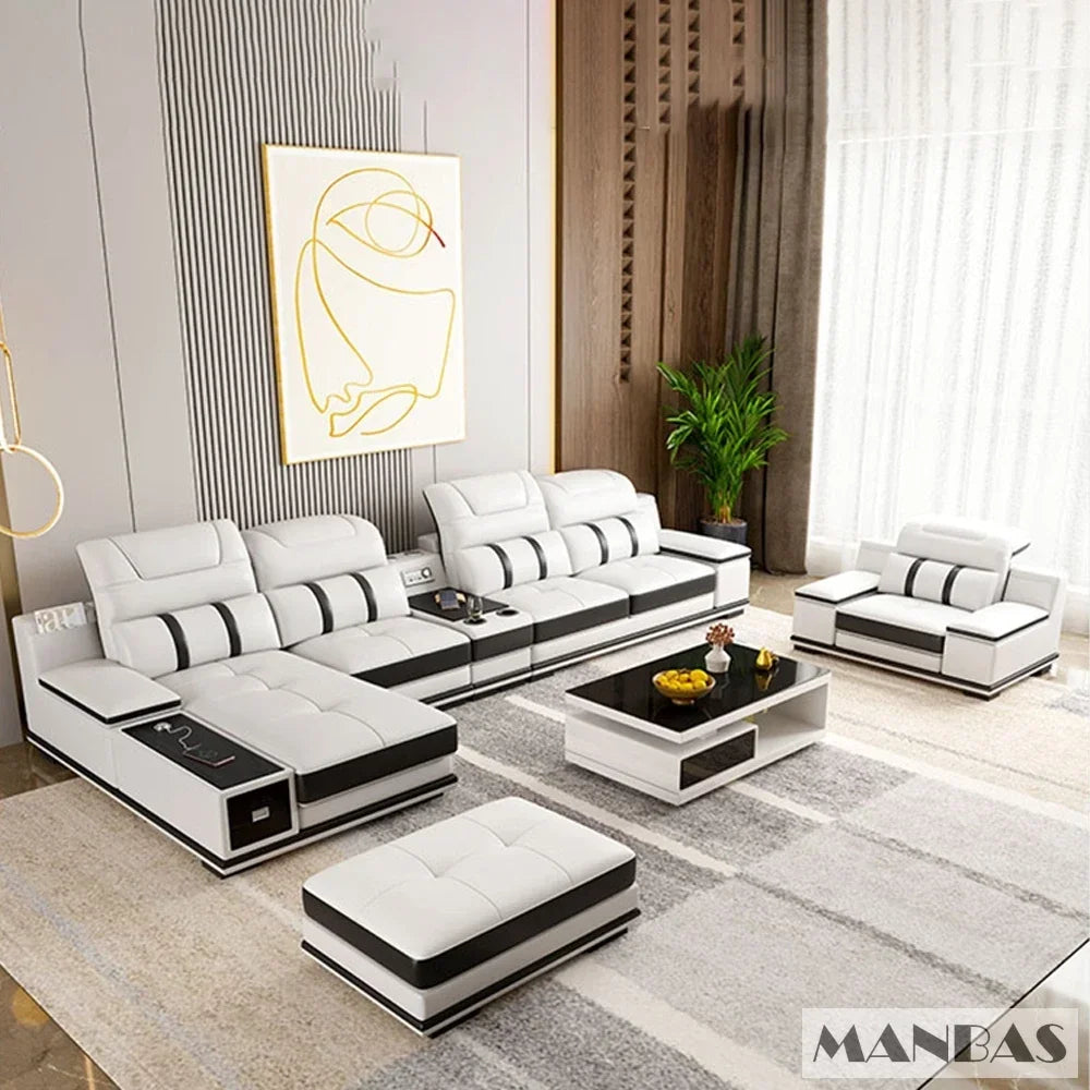 Luxurious Smart Leather Sofa