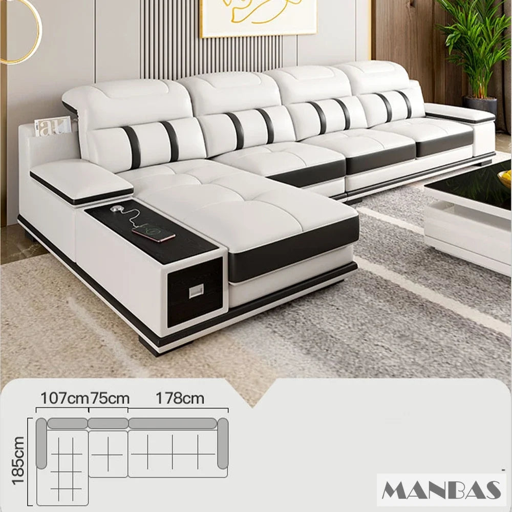 Luxurious Smart Leather Sofa