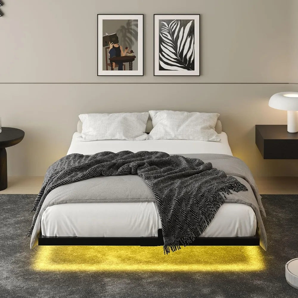 Bed Frame with Smart LED Lights