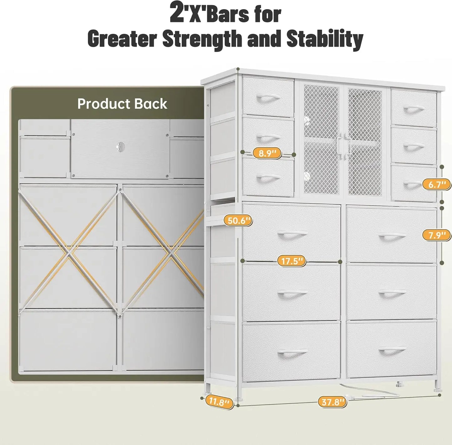 Tall Dresser with Charging Station