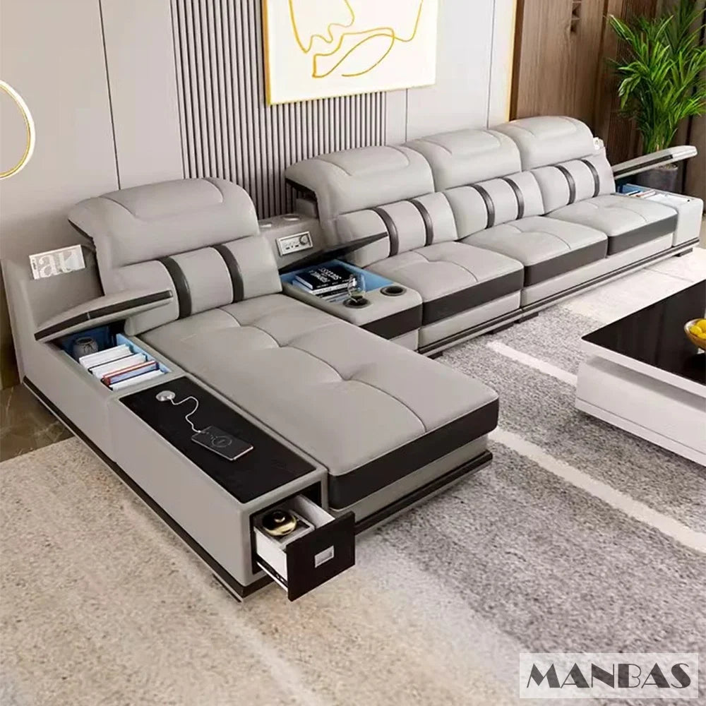 Luxurious Smart Leather Sofa