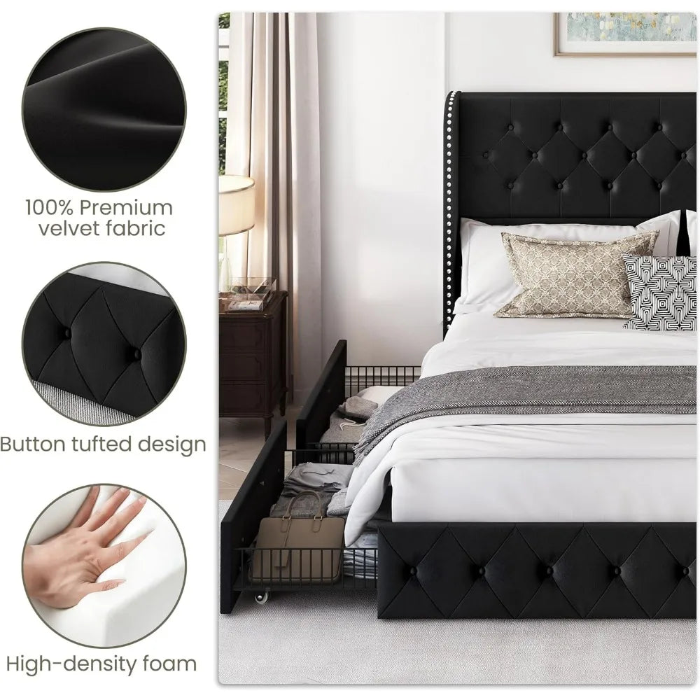 Bed Frame with Headboard